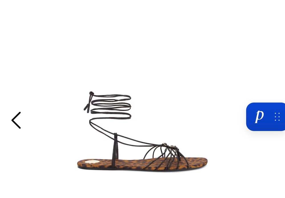 Saint Laurent Babylone 05 Lace-Up Sandals in Leopard Print Pony Hair Size 38